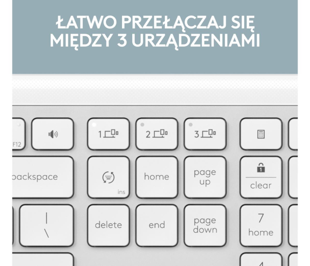 LOGITECH K950 Biały 920-012466 - 1233206 - zdjęcie 8
